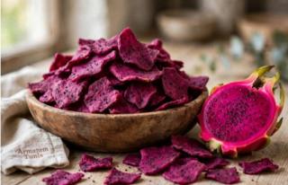Chips de Pitaya - Fruta dragão Liofilizada
